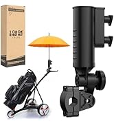 10L0L Heavy Duty Golf Push Cart Umbrella Holder - 180° Adjustable Aluminum Base for Golf Carts, S...