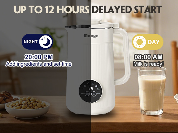 oat milk make by Mooye Soy Milk Maker Machine