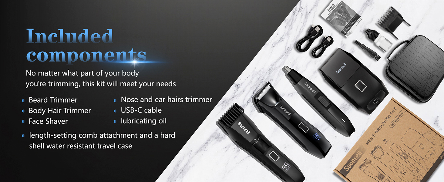 adjustable beard trimmer for men