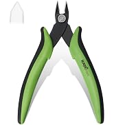 KATA Micro Flush Cutters, 5-inch Precision Wire Cutter, Anti-Slip Side Cutting Pliers for Electro...
