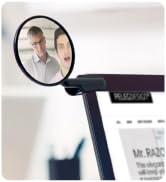 Peleg Design Watch-It - Monitor Mirror - Clip On Cubicle Mirror, Computer Rear-View Mirror, Conve...