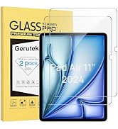 Gerutek 2-Pack Screen Protector for iPad Air 11-inch (M2) 2024 Premium [Tempered Glass] [Ultra-cl...