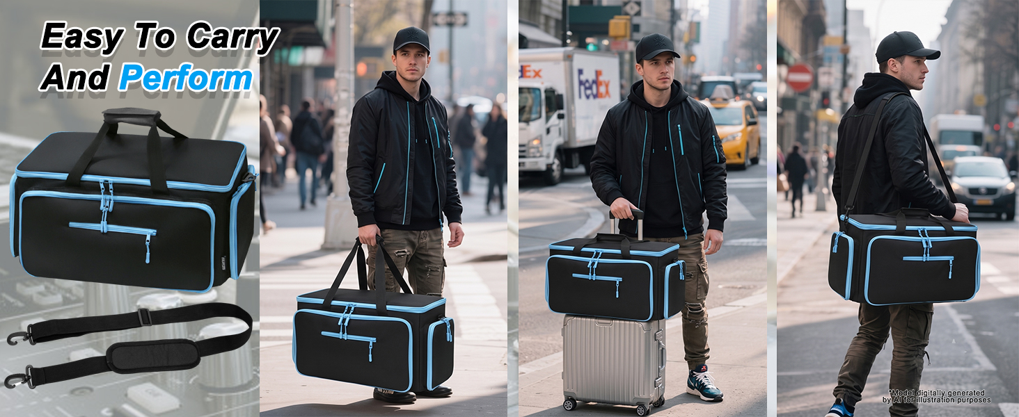 MYDAYS Large DJ Cable Bag