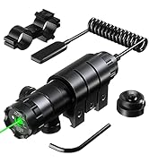 Pinty Hunting Rifle Green Laser Sight Dot Scope Adjustable with Mounts