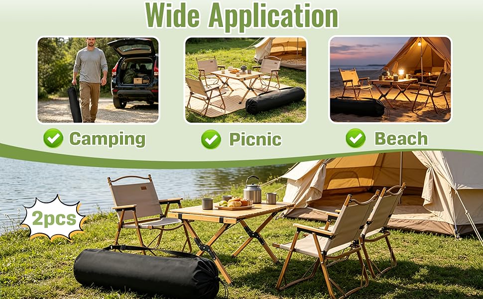 2 Pcs Large Camping Chair Replacement Bags A+5