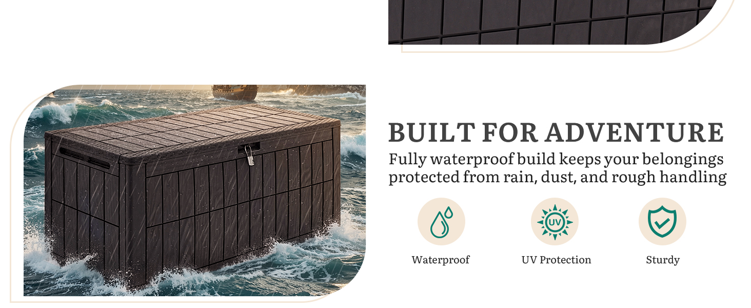 110 gallon outdoor storage box