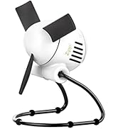 Vornado Zippi Small Personal Fan for Desk, Nightstand, Tabletop, Travel and More, Ice White