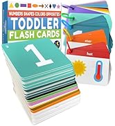 Toddler Flash Cards - Learn Colors, Numbers, Shapes, Opposites on Thick Jumbo Flashcards for Earl...