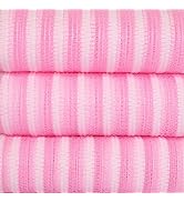 Exfoliating African Net Sponge - 35.5 x 11 inches Pack of 3 - Elegant Pink - Elastic, Durable and...