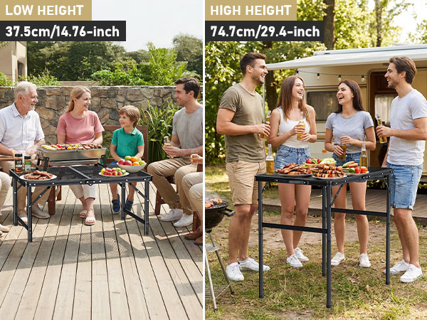 folding side table outdoor