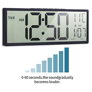 large digital wall clock