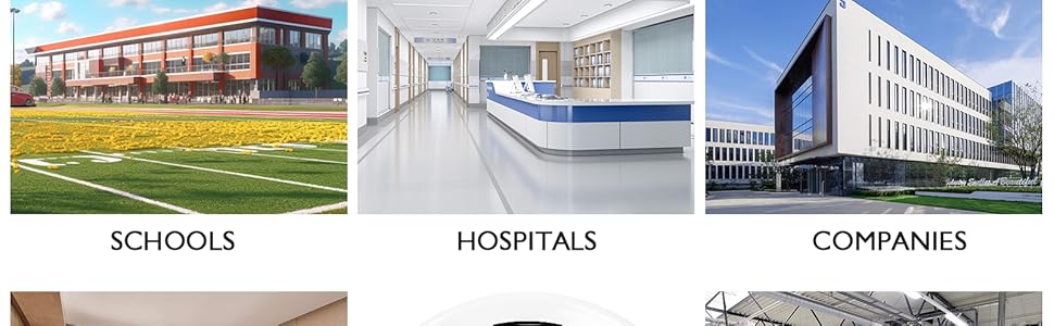 The smoke alarm can be used in different places