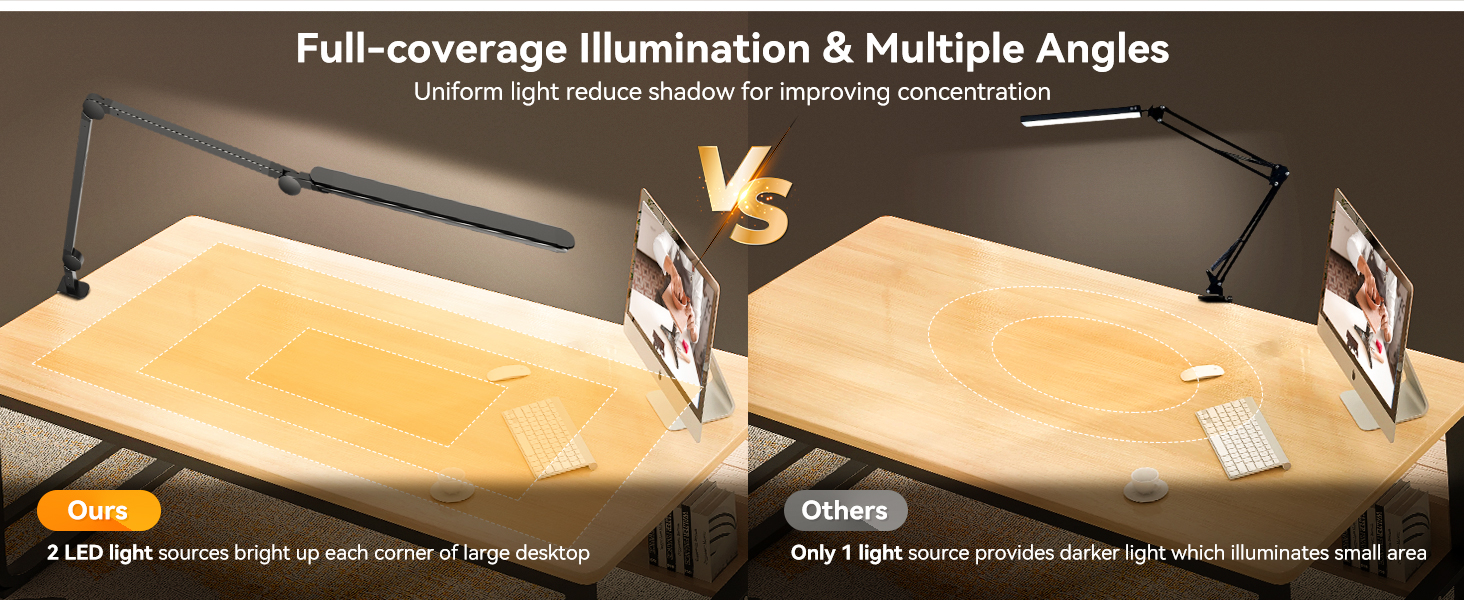 LED Desk Lamp with Clamp