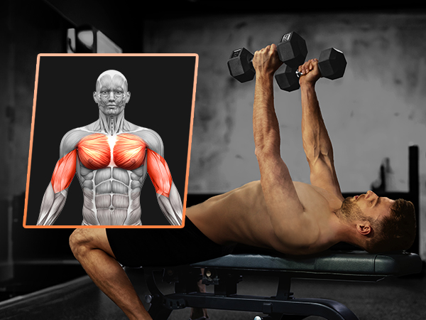 Rubber Encased Exercise &amp; Fitness Hex Dumbbell