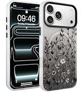 Fsoole Magnetic for iPhone 17 Pro Max Case [Compatible with MagSafe] Pretty Gradient Flower Flora...