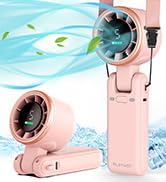 PlayHot Portable Handheld Turbo Fan, 5-Speed Personal Fans, 5000mAh Rechargeable Fans Up to 12 Ho...