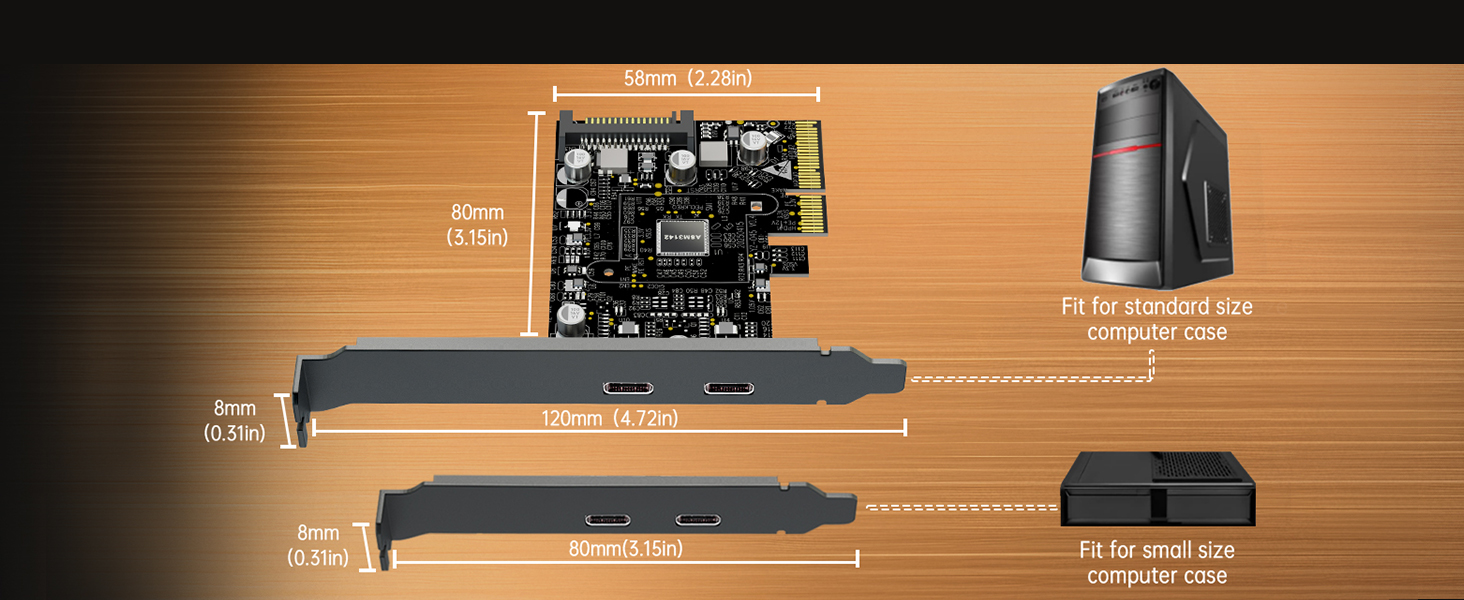 pcie usb expansion card High speed data transfer for pc