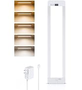LROLTEF Under Cabinet Lighting Plug in 11 Inch LED Under Counter Lights for Kitchen 5 Color Tempe...