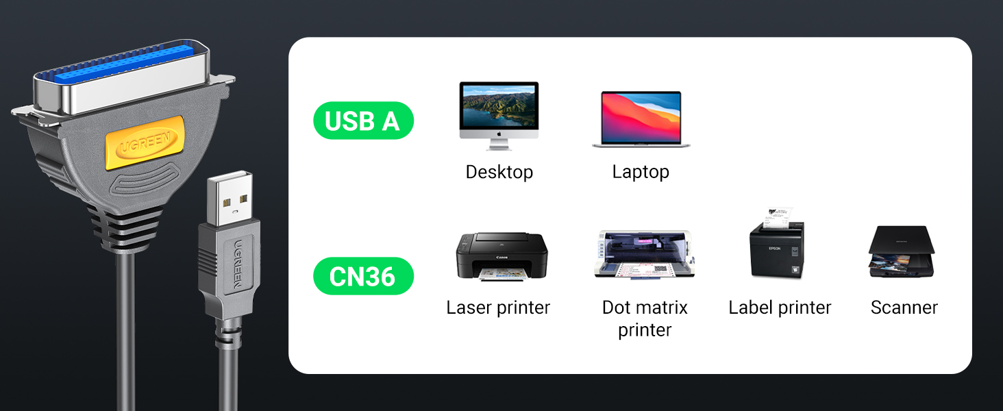 USB to parallel port