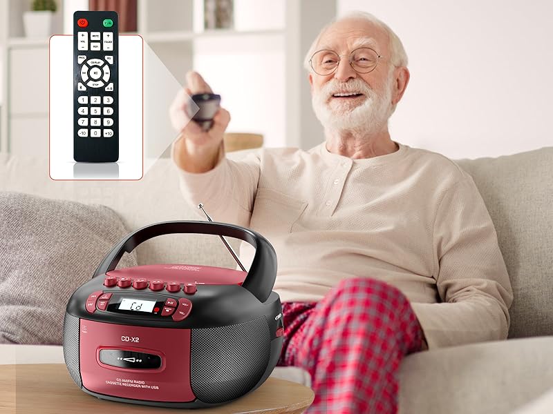 cd boombox with remote
