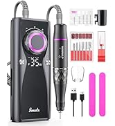 Yomanta Electric Nail Drill Professional Kit: 35,000 RPM USB Rechargeable Efile Nail Drill Nail F...