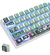 iRoboosta Pudding Keycaps PBT Translucent Keycap, 118 Key ASA Profile Keycaps 60 Percent Custom K...