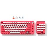 Meetion Gamer Portable Bluetooth Colorful Computer Keyboards, Wireless Spilt Ergonomic Keyboard w...