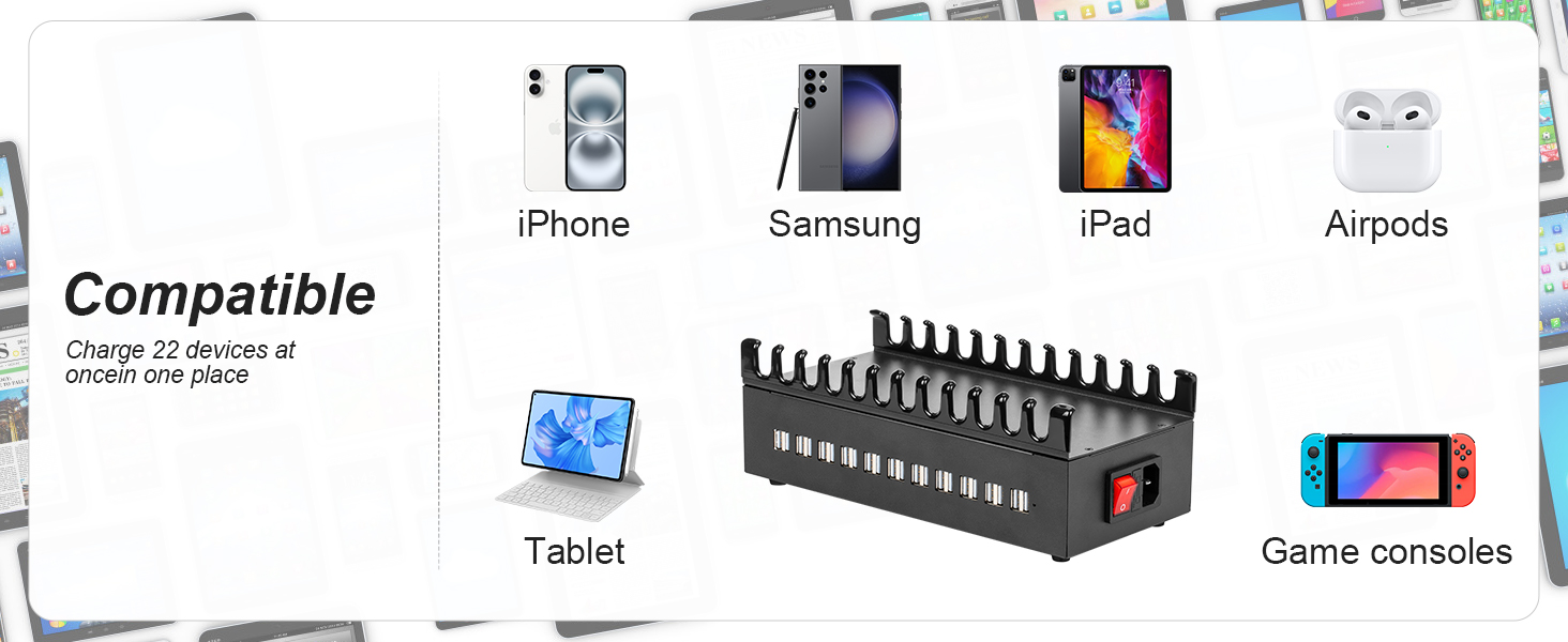 ipad charging station