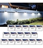 Peasur 16Pack Solar Motion Sensor Lights Outdoor Waterproof, 140LED 3 Modes Ultra-Bright Solar Po...
