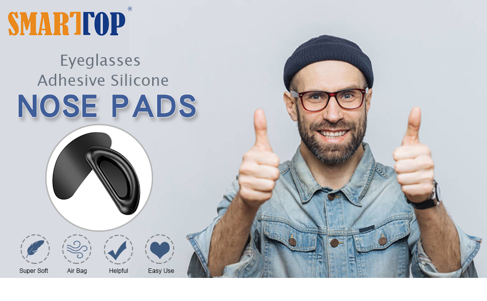 eyeglasses adhesive silicone nose pads