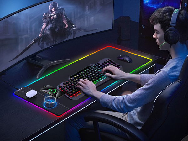 mouse pad with RGB light