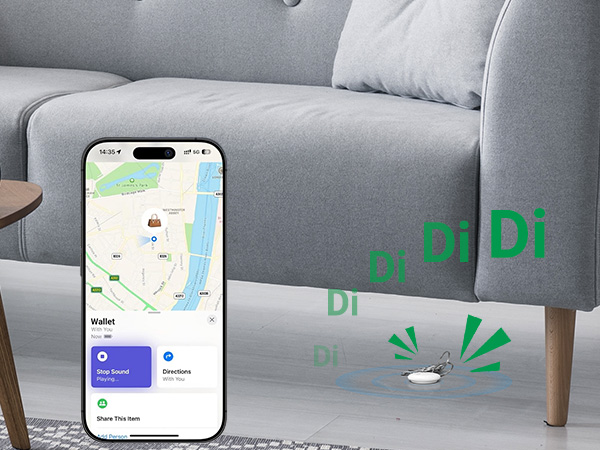 4smarts SkyTag Plus Apple Find My Tracker Bluetooth Locator Wallet/Key/Luggage Finder