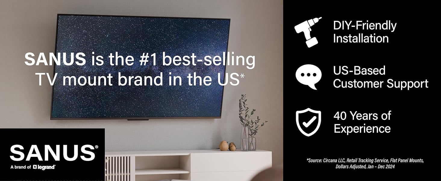 slim low profile screen brackets mounting hanger sturdy OLED LED QLED sliding premium fireplace 