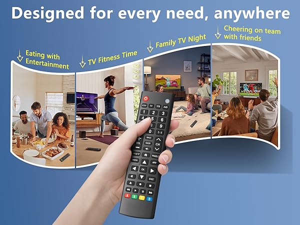 Universal-TV-Remote-Control for Samsung, LG, Hisense, TCL, Sony, Vizio, Onn, Toshiba, Philips