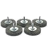 Benchmark Abrasives 2-1/2" Mounted Crimped Wire Wheel for Aluminum, Concrete, Metal Coarse Carbon...