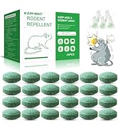 24PCS Mouse Rodent Repellent, Natural Mouse Repellent Peppermint Oil for Mice, Rats, Squirrels, S...