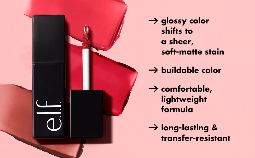 Glossy lip stain