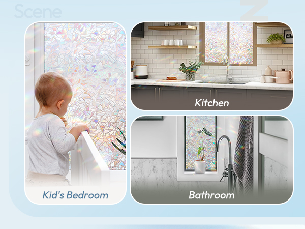 bedroom kitchen bathroom stain window film