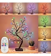 PEIDUO RGBW Cherry Blossom Tree, Light up Bonsai Tree 36 Color-Changing LED, Lit Spirit Tree Lamp...