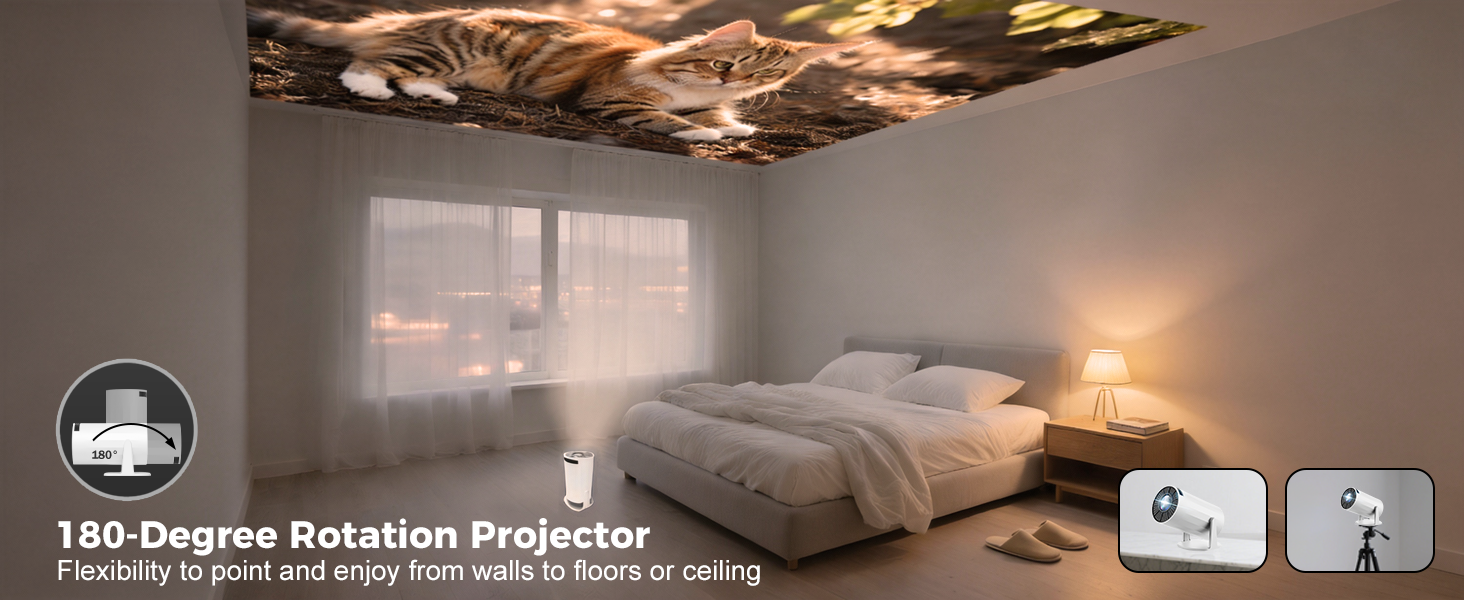 Mini Projector with WiFi and Bluetooth