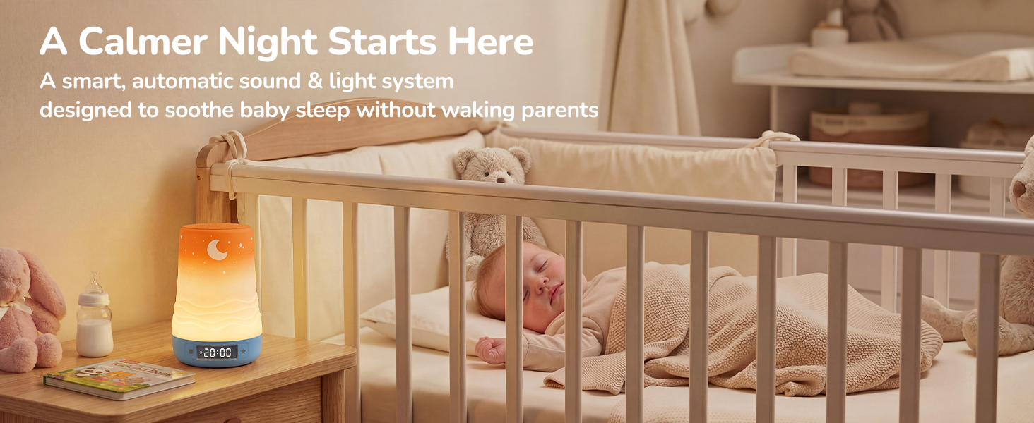 A gentle sleep solution created to support babies—and give parents more peace of mind at night.