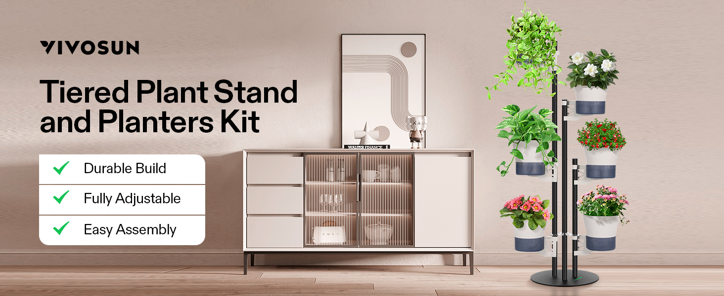 VIVOSUN Metal Plant Stand