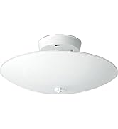 Nuvo SF77/823 Round Close to Ceiling Fixture, White 12 Inches