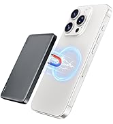 RORRY for Magsafe Portable Charger, [0.3" Ultra Slim] Magnetic Power Bank,[Alloy-Made] 5000mAh Wi...