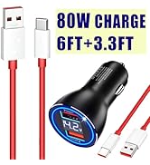 Jelanry for OnePlus Car Charger Kit 80W, Warp Charger Block Replacement for OnePlus 10 Pro 10T 5G...