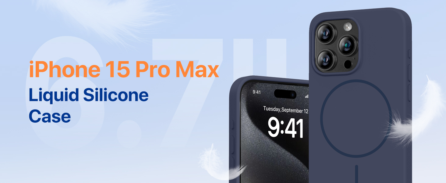 iPhone 15 Pro Max liquid silicone case