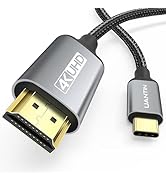 UANTIN USB C to HDMI Cable 3Ft | 4K High-Speed USB 3.1 Type-C to HDMI 2.0 Cord [Thunderbolt 3/4 C...