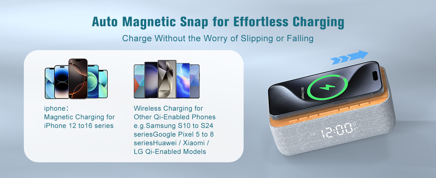 15 W fast magnetic charging