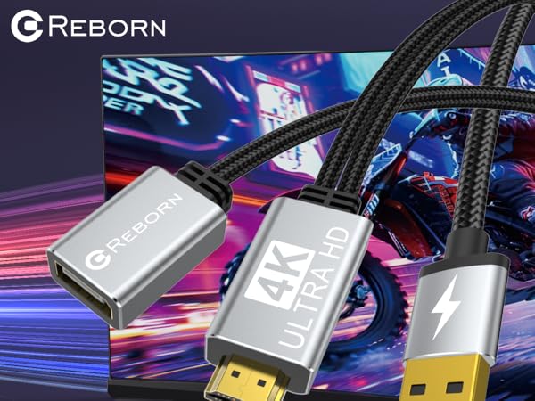 Reborn Active HDMI to DisplayPort Adapter
