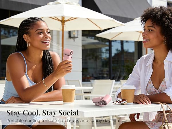 Portable cooling for cafe catch-ups and sunny days out